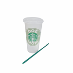 DOG MOM Starbucks Cup -  SOFT GREEN