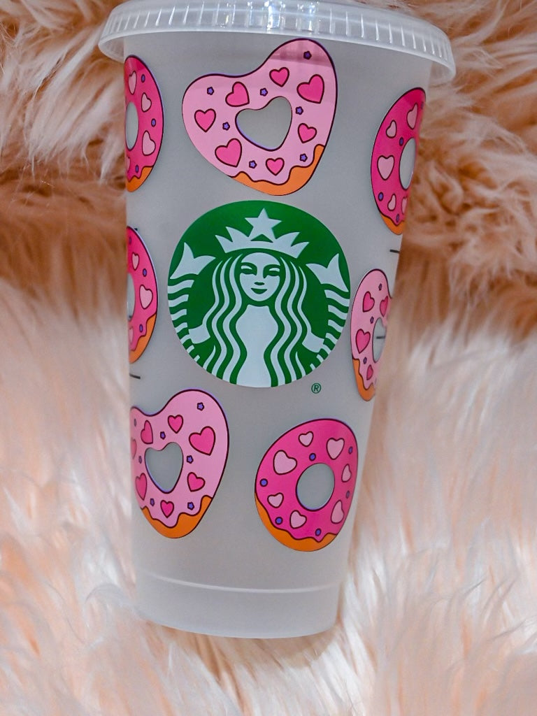 Starbucks Cup - Love Donuts Valentine – Vixen Fluffy Paws