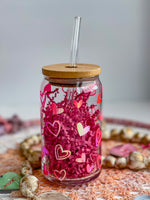 Valentine Heart Glass Beer Can