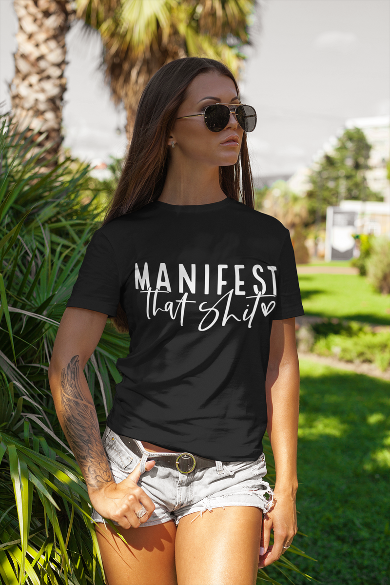 Dog Mom | Manifest That Sh*t T-shirt  - White Print