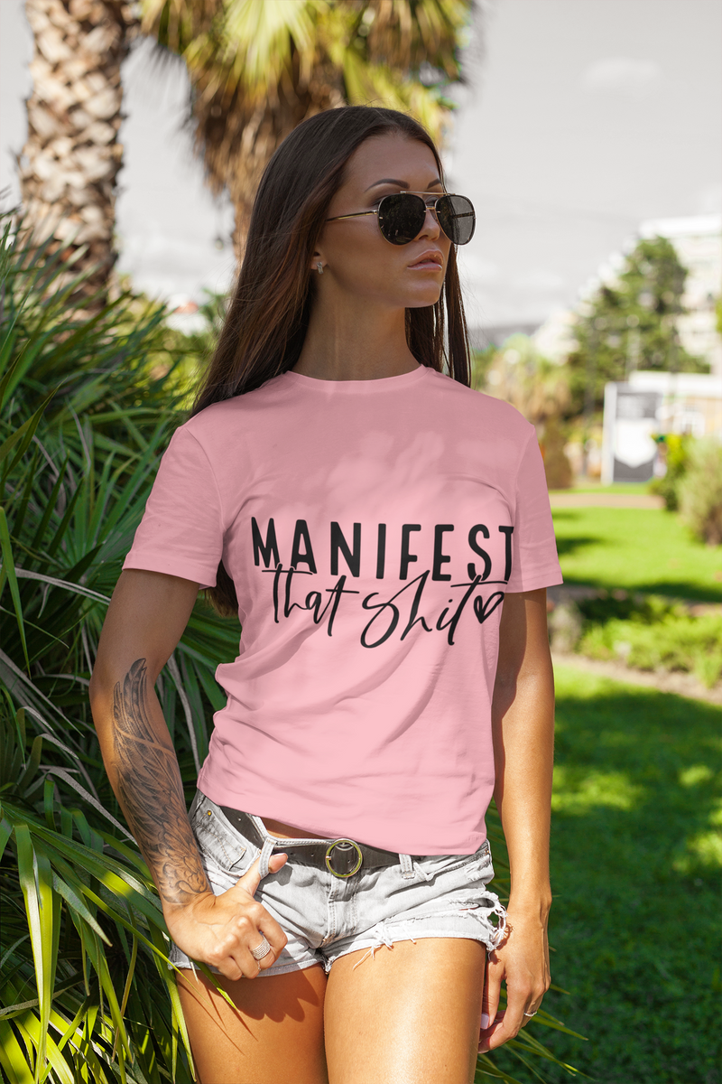 Dog Mom | Manifest That Sh*t T-shirt  - Black Print